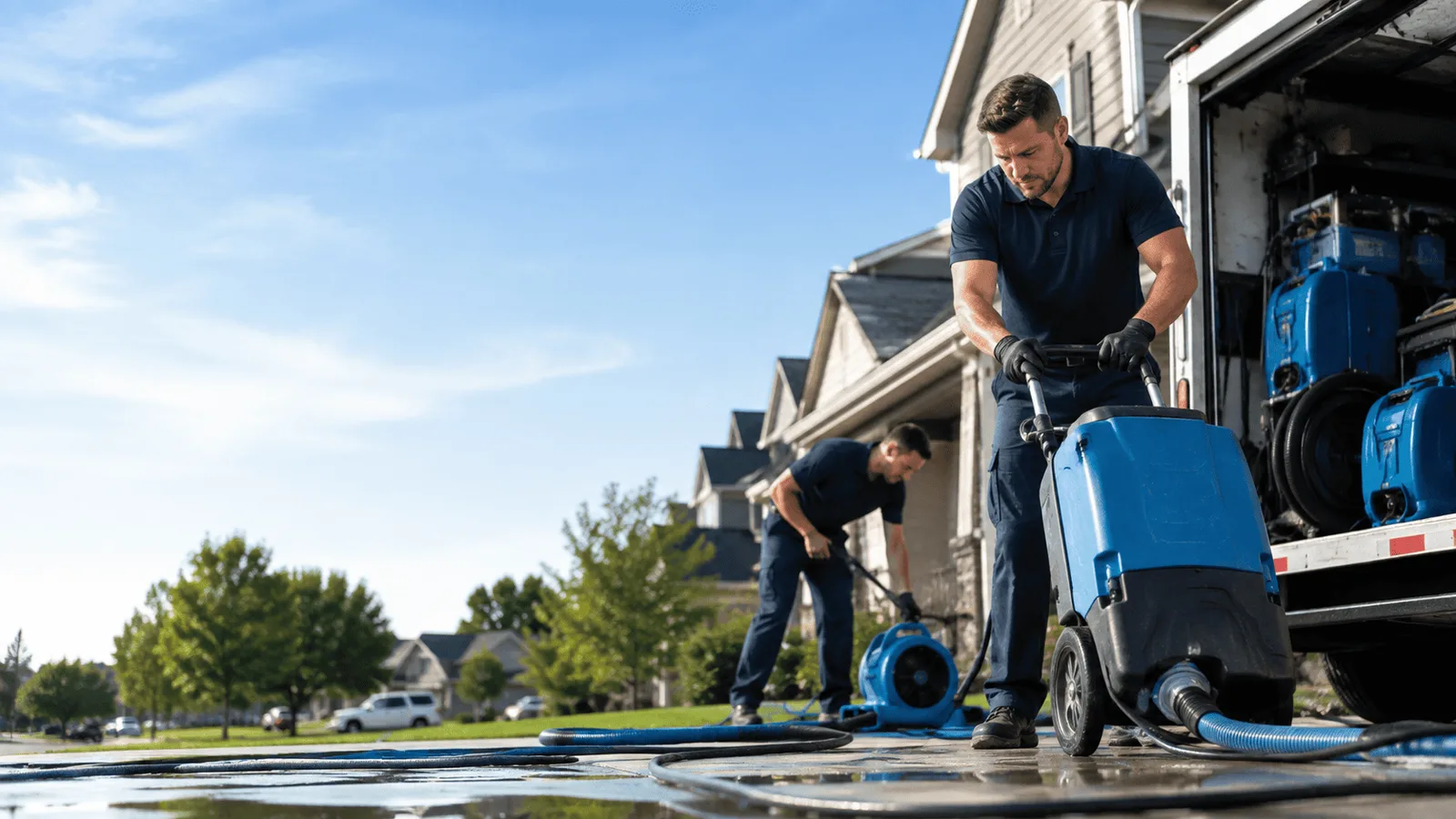 Dehumidification being performed in Hartford City, IN